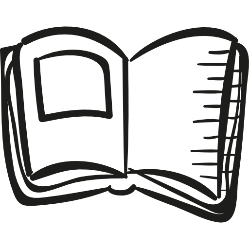 Opened textbook